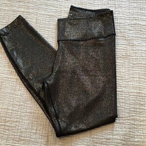 Nike black shimmer leggings M